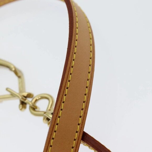 LOUIS VUITTON Less Baxter MM Dog Leash Leather Beige M58051 LV Auth 86281 - Picture 9 of 13